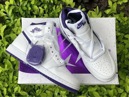 Tênis Cano Alto Basquete Couro Roxo