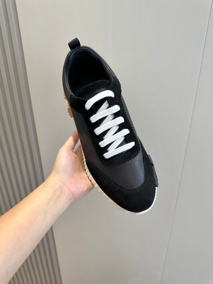 Tênis Casual Couro Preto