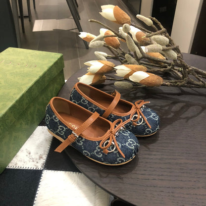 Sapatilha Lona Padrão Entrelaçado Azul Infantil