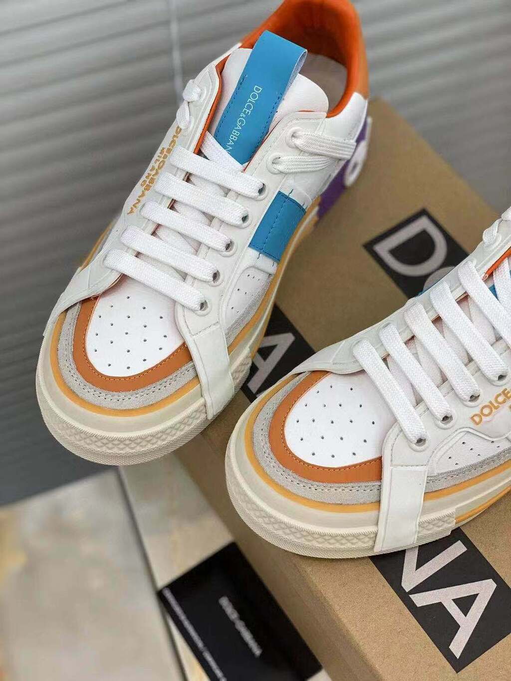 Tênis Couro Personalizado Multicolor Cano Baixo