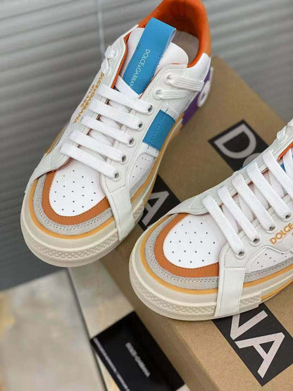 Tênis Couro Personalizado Multicolor Cano Baixo