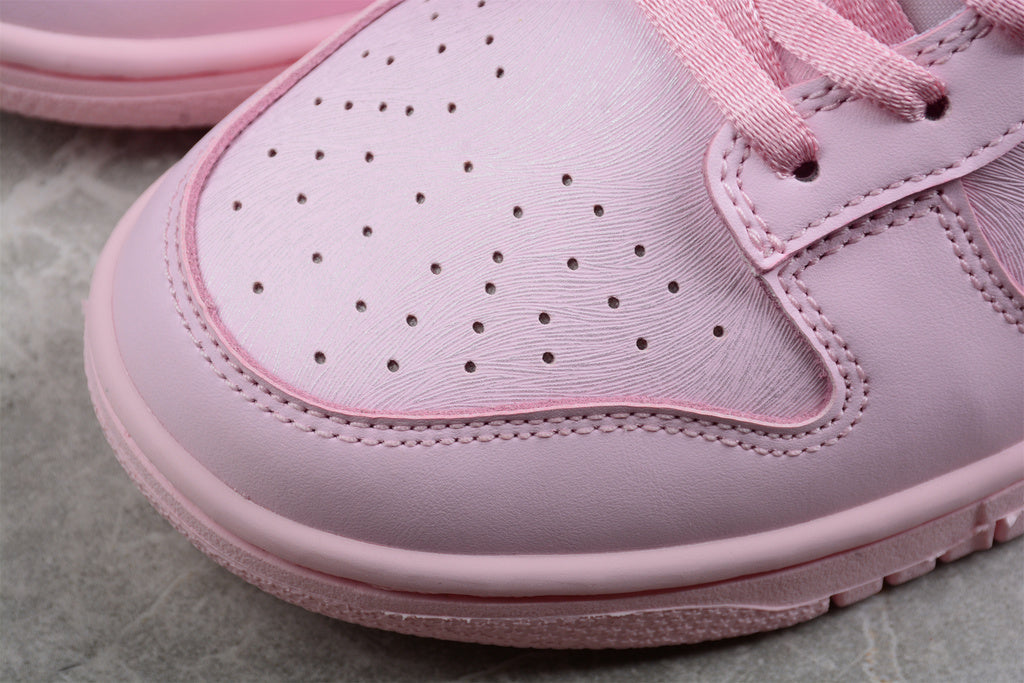 Tênis Cano Baixo Couro Rosa Prism Detalhe Branco