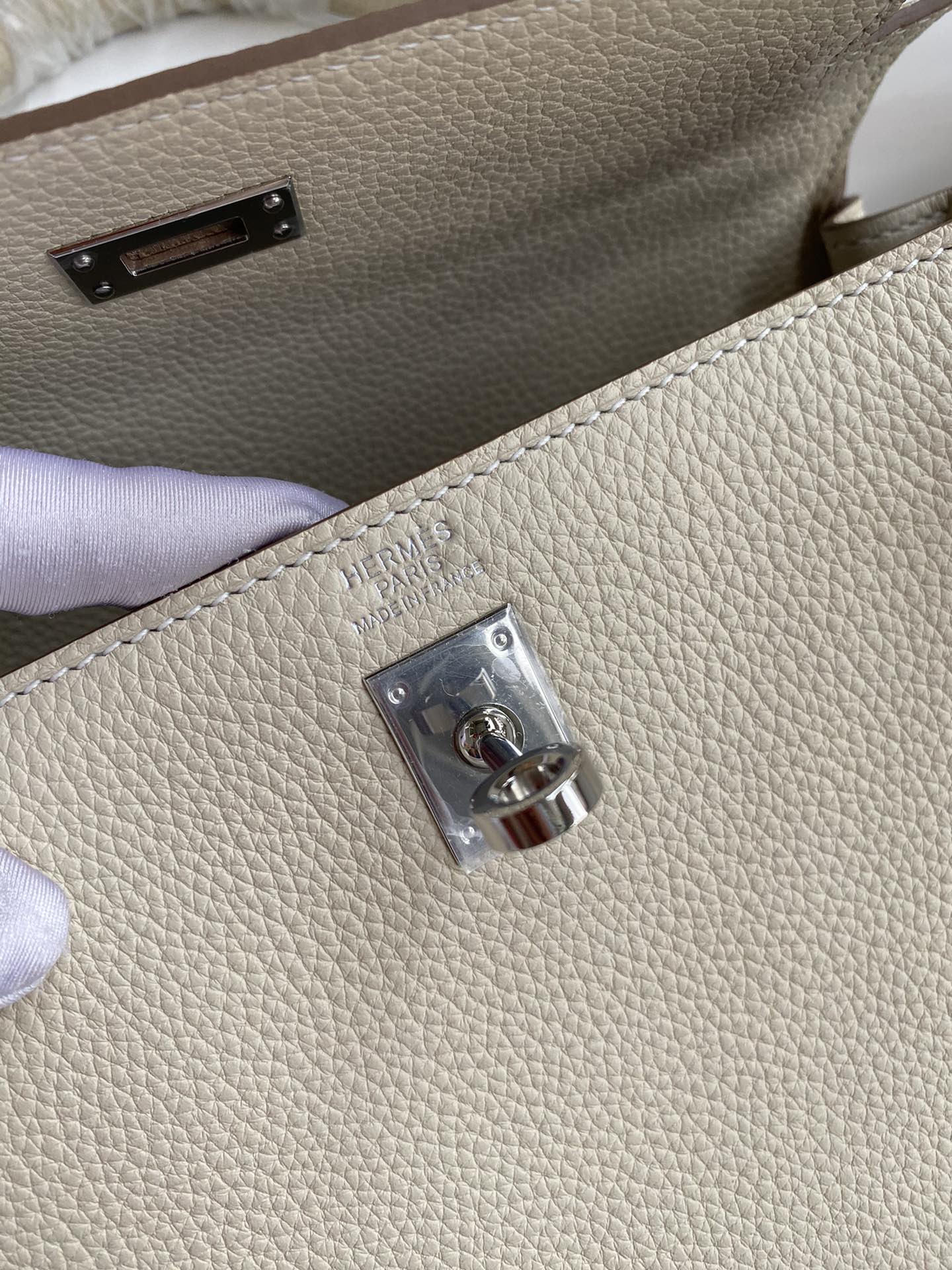 Bolsa Couro Off-Branco