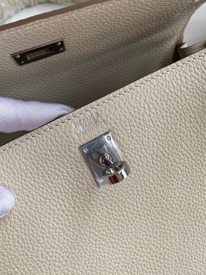 Bolsa Couro Off-Branco