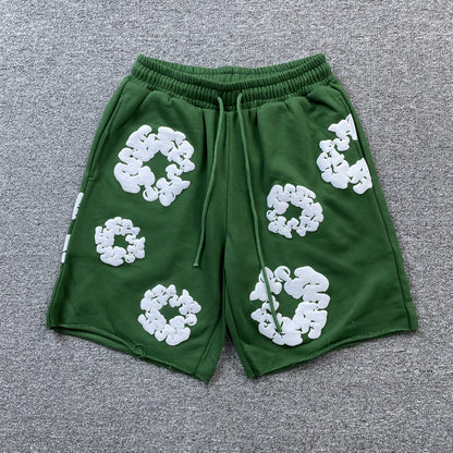 Shorts Moletom Algodão Estampa Frontal