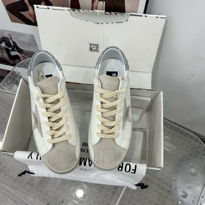 Tênis Couro Branco Solado Vintage Desgastado