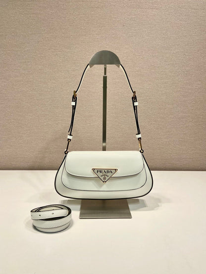 Bolsa Shoulder Couro Estruturada Preta