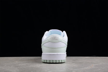 Tênis Skate Couro Cano Baixo Branco Verde Menta