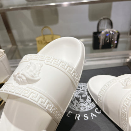 Chinelo Slide Couro Branco