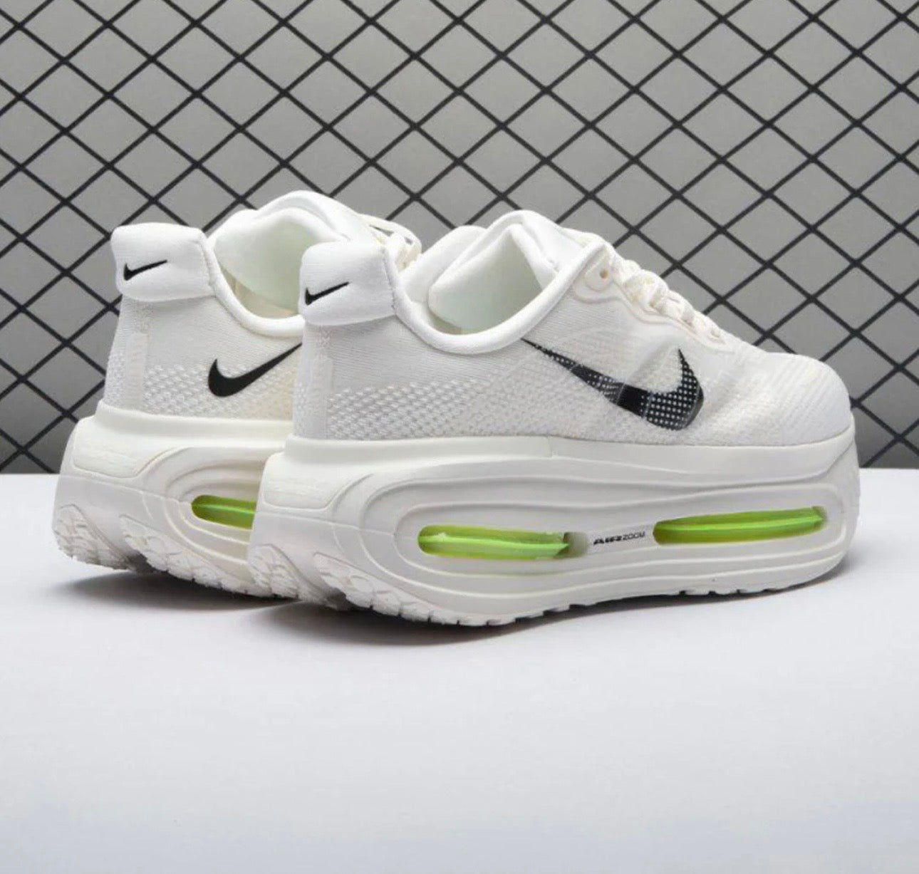 Tênis Runner Malha Branco Verde