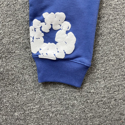 Moletom Algodão Azul Estampa Gráfica Coroa