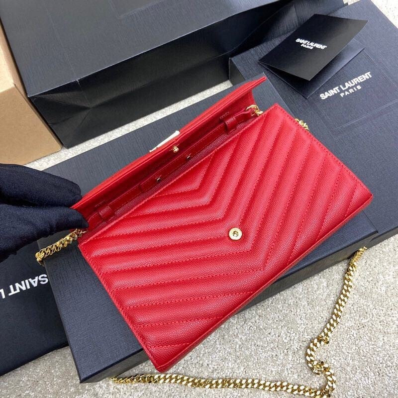 Bolsa Couro Vermelho
