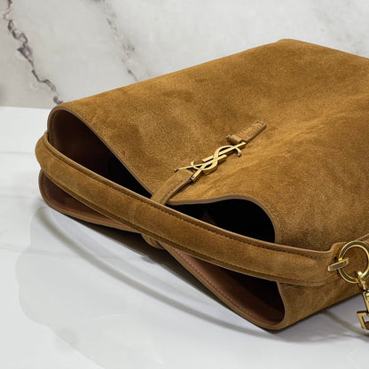 Bolsa Satchel Camurça Média 37cm