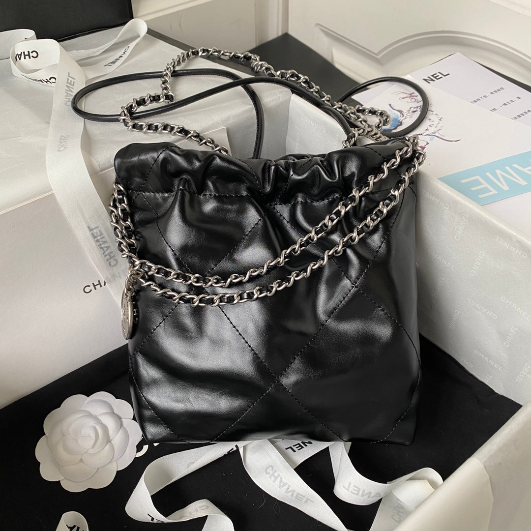 Bolsa Handbag Couro Bezerro Dourada Tamanho Mini