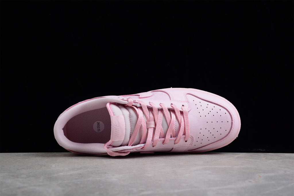 Tênis Cano Baixo Couro Rosa Prism Detalhe Branco