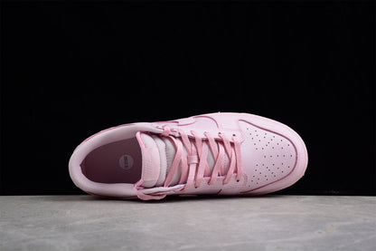 Tênis Cano Baixo Couro Rosa Prism Detalhe Branco