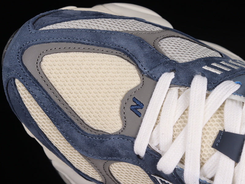 Tênis Runner Malha Natural e Indigo Solado Contrastante