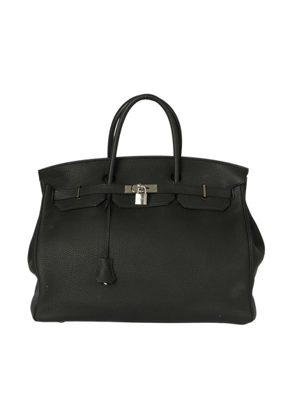 Bolsa Satchel Couro Preto com Alça Superior