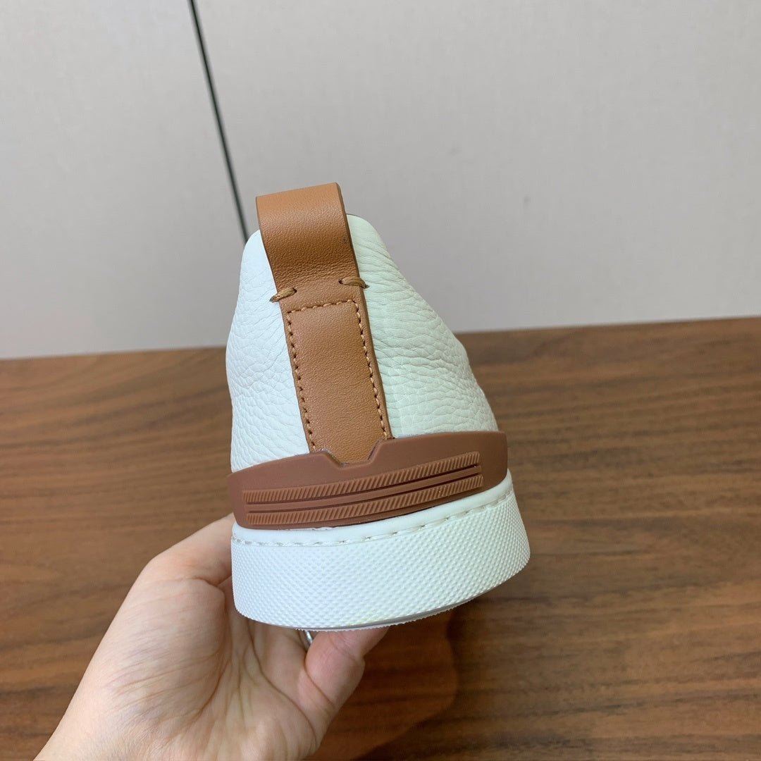 Mocassim Couro Costura Tripla