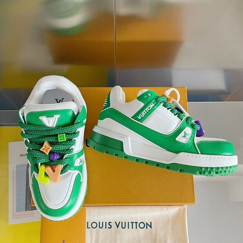 Tênis Casual Couro Verde