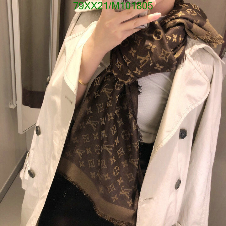 Pashmina Xale Padrão Monograma Geométrico