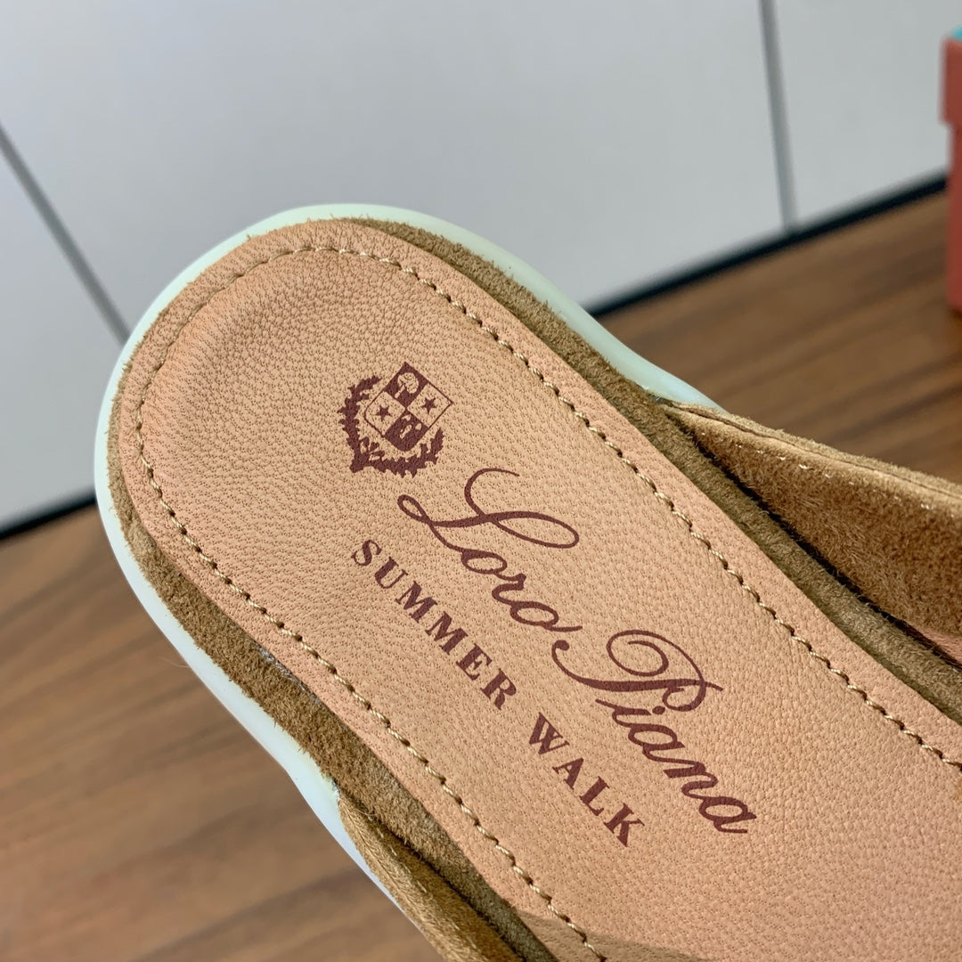 Mule Casual Couro Marrom Claro