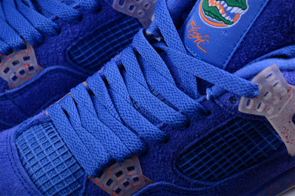 Tênis Cano Alto Basquete Azul e Laranja Detalhe Colorido