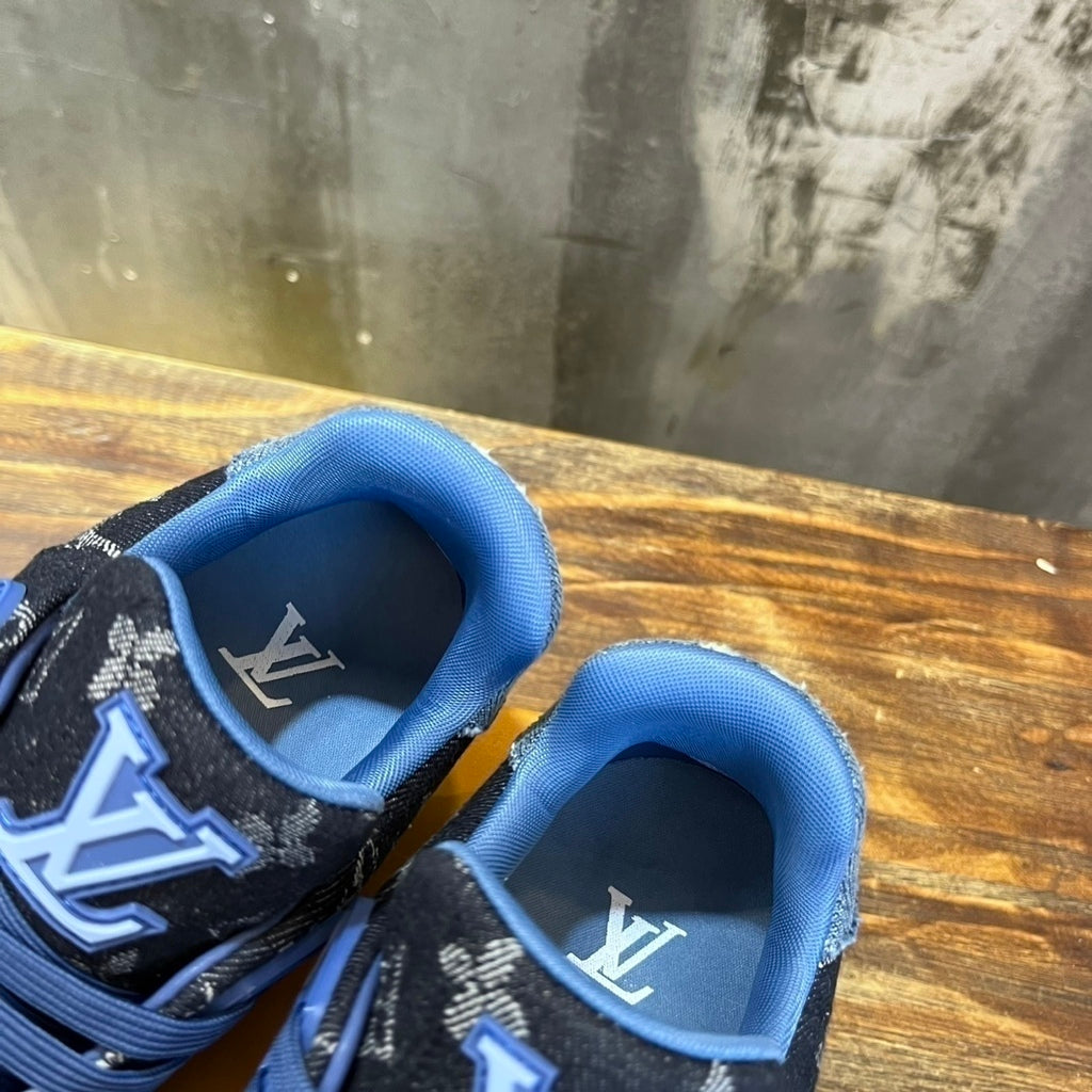 Tênis Jeans Preto e Azul