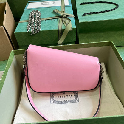 Bolsa Satchel Couro Rosa Fivela Ferradura