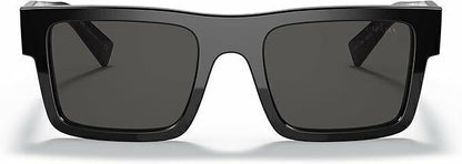 Óculos de Sol Armação Acetato Preto Lente Degradê