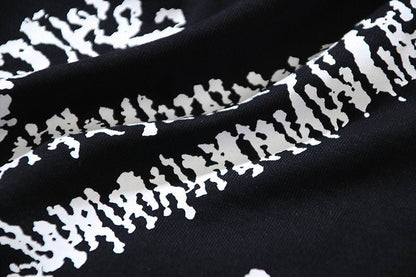 Camiseta Algodão Preto Estampa Seta Frontal