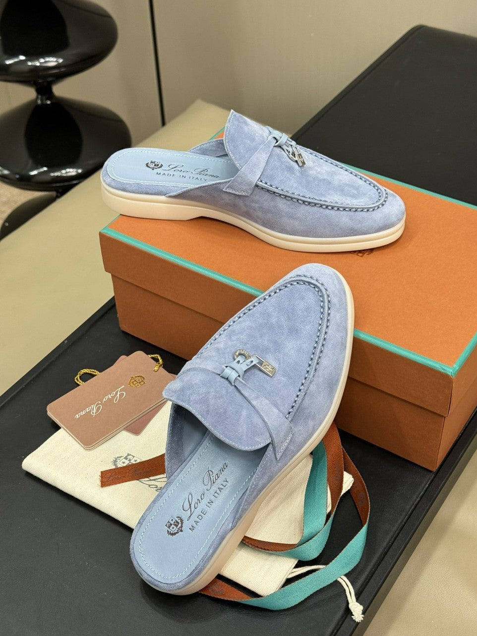 Mule Couro Casual Minimalista