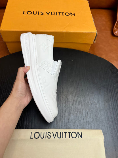 Tênis Slip-On Couro Branco