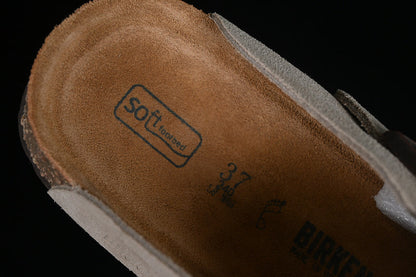 Chinelo Camurça Bege Claro Solado Confortável