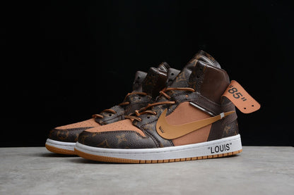 Tênis Cano Alto Couro Basquete Branco