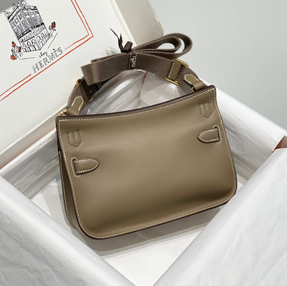 Bolsa Shoulder Couro Marrom Tira Ajustável Mini