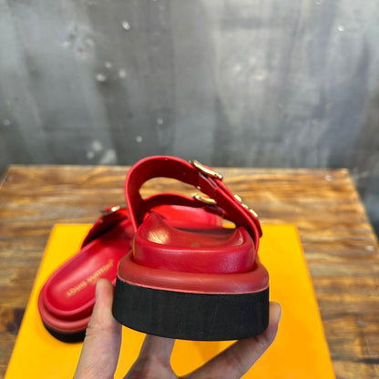 Chinelo Borracha Vermelho Vintage