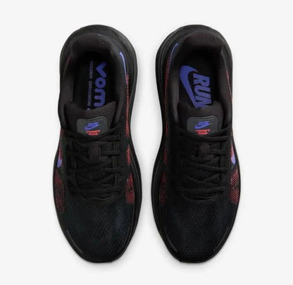Tênis Runner Malha Preto Detalhes Roxo