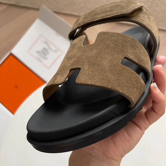 Hermès Chypre Suede - Marrom