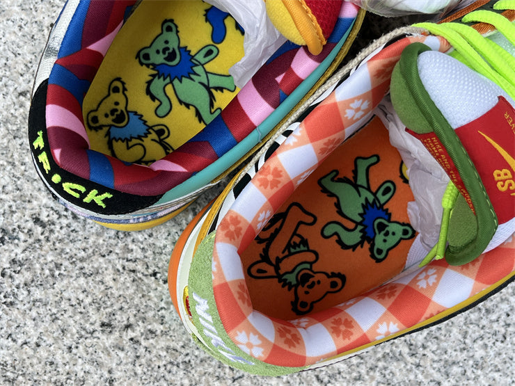 Tênis Cano Baixo Skate Multicolorido Padrão Yuanyang