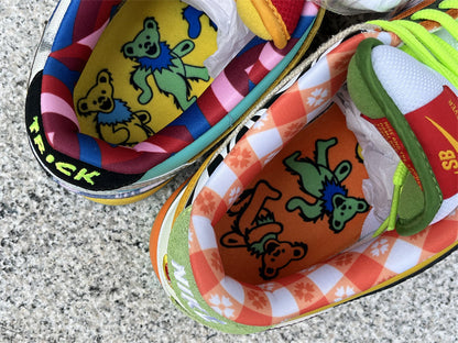 Tênis Cano Baixo Skate Multicolorido Padrão Yuanyang