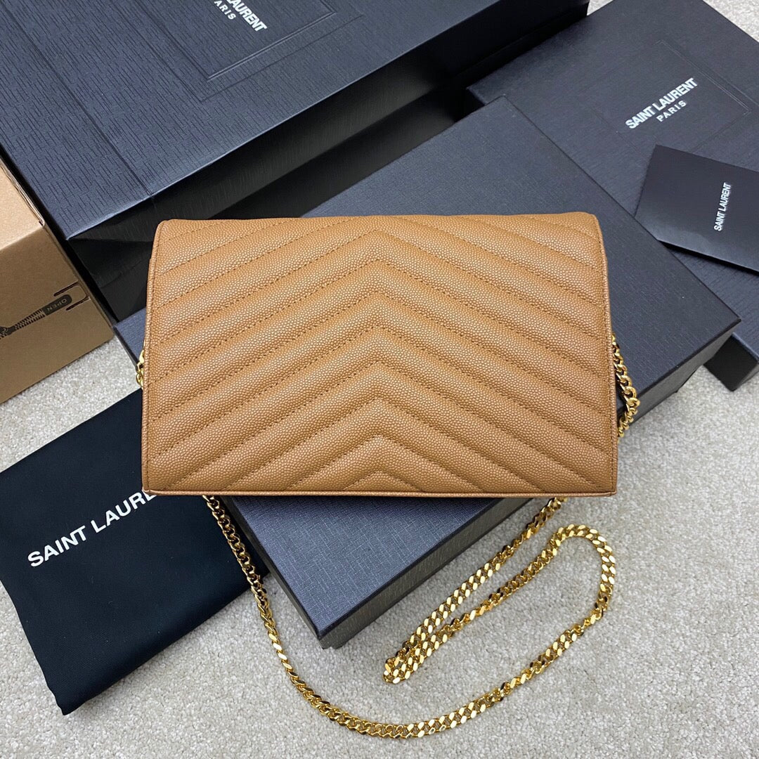 Bolsa Ombro Couro Preto Minimalista