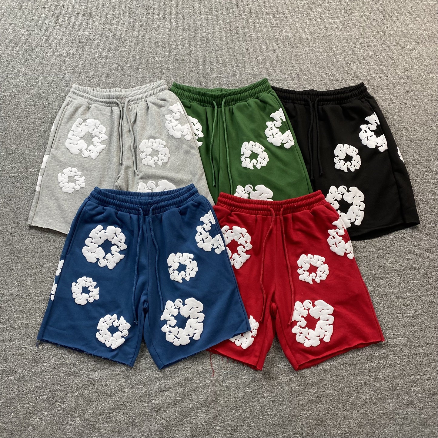 Shorts Moletom Algodão Estampa Frontal