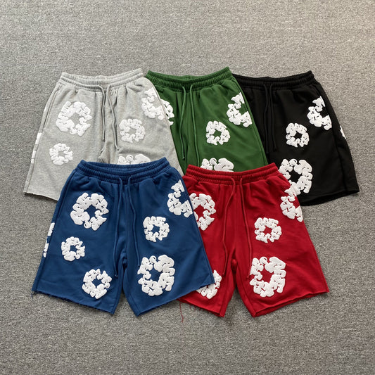 Shorts Moletom Algodão Estampa Frontal