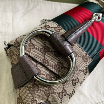 Bolsa Ombro Couro Pequena Com Corrente Metálica