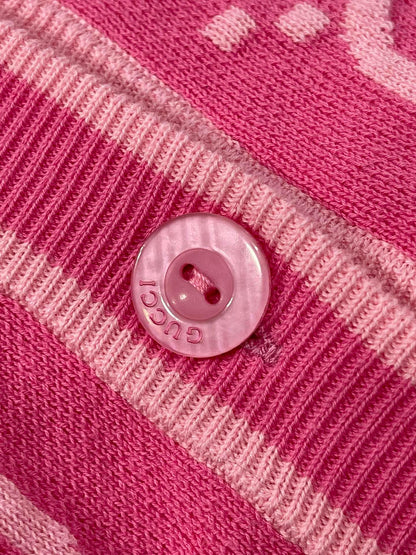 Cardigan Lã Rosa com Botões