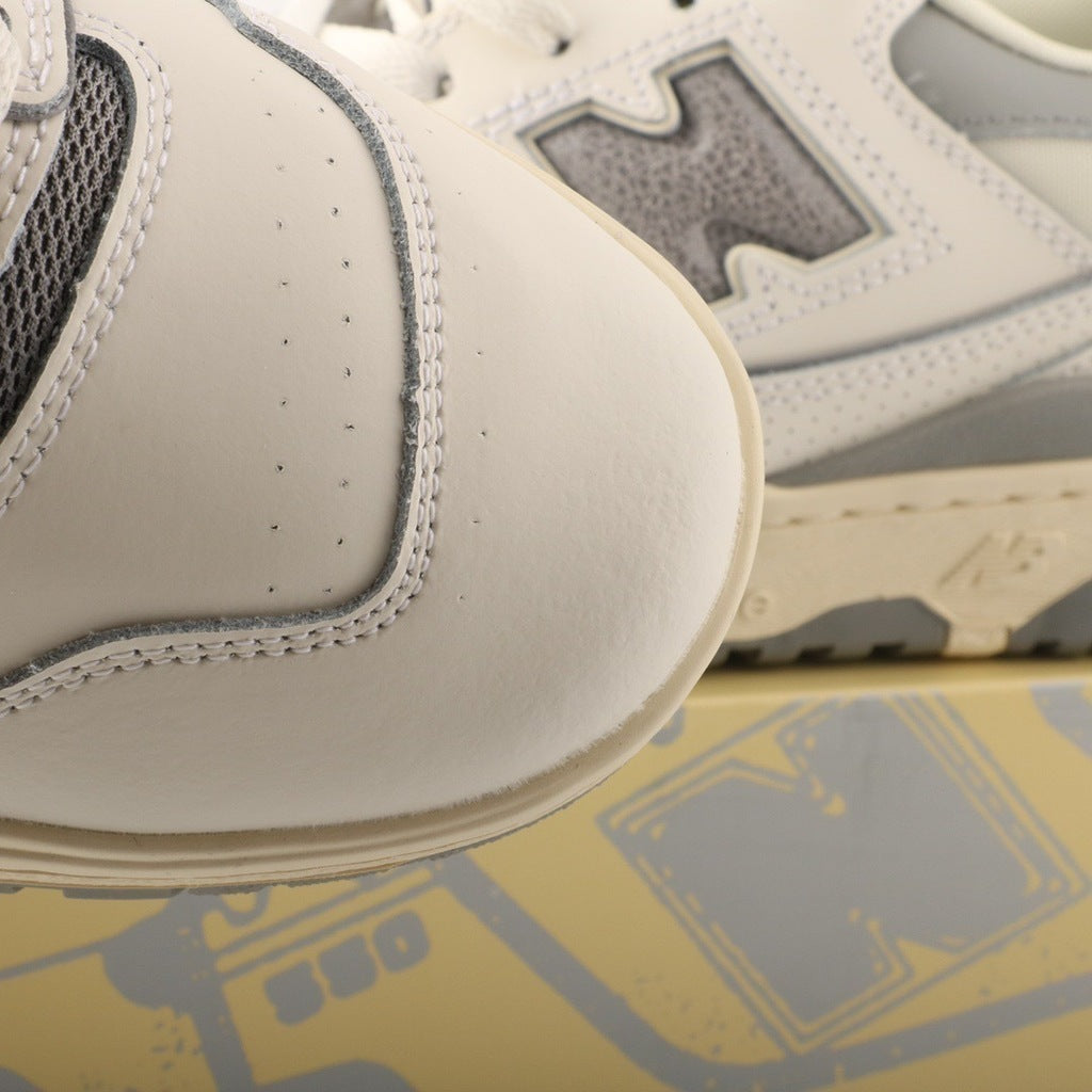 Tênis Runner Malha Branco Cinza