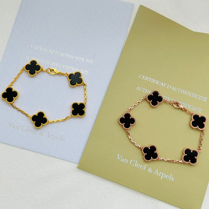 Pulseira Metal Dourado Detalhe Floral