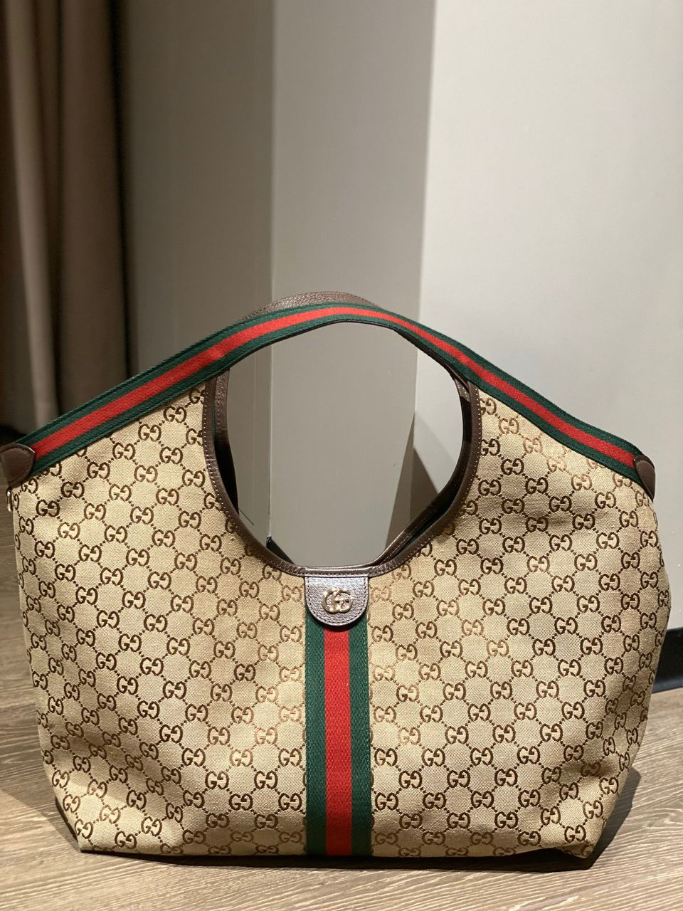 Bolsa Tote Grande Couro Liso Preto