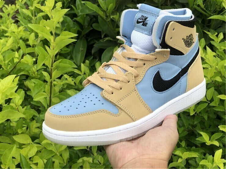 Tênis Cano Alto Couro Basquete Azul